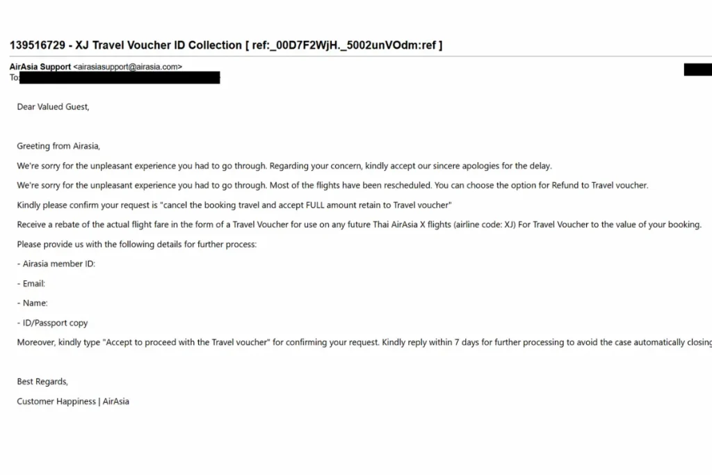 エアアジア　遅延　運休返金